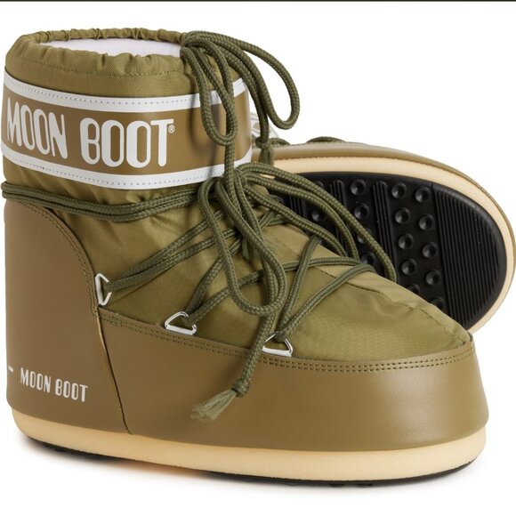 Moon Boot Icon Low Boots- Khaki - Picture 1 of 7